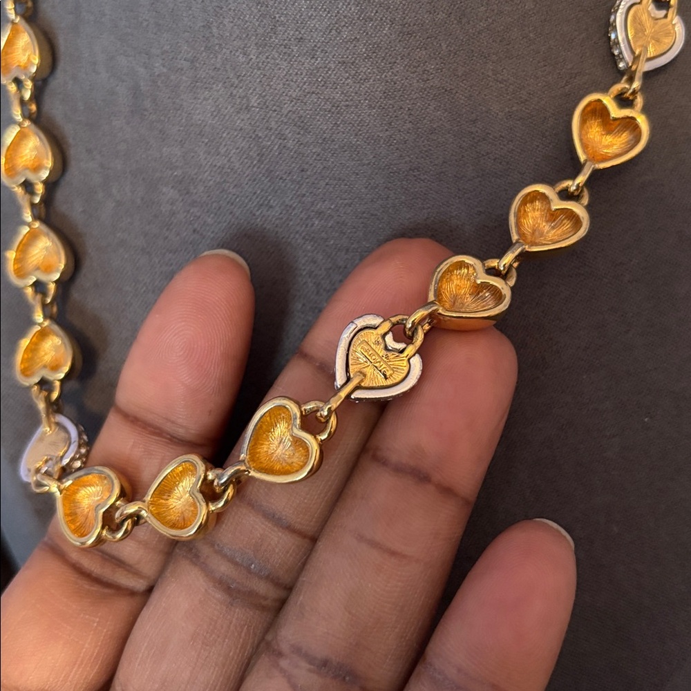 Stunning Vintage Monet Heart Necklace! - Picture 5 of 5